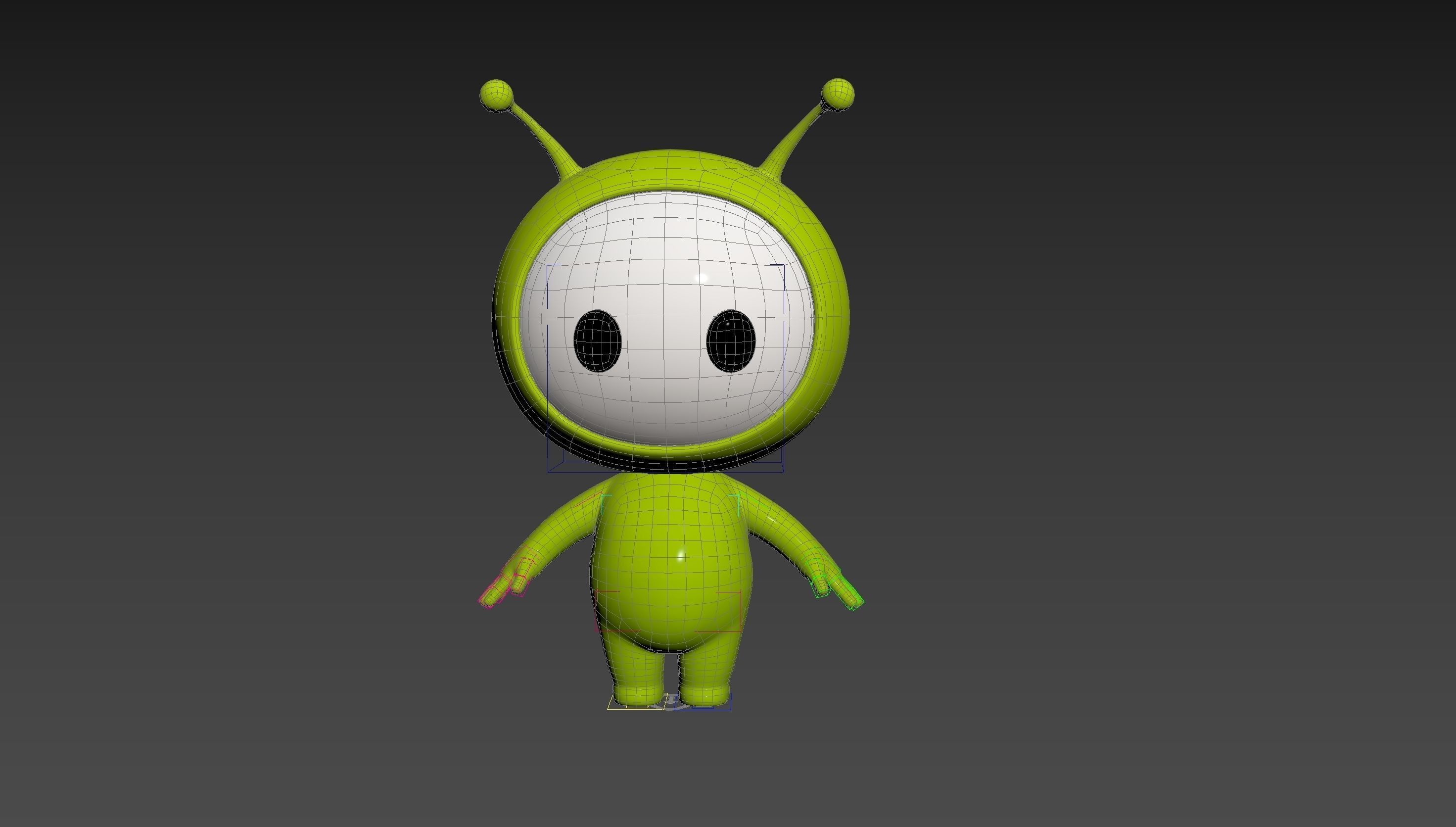 Character254 Rigged Mascot 3D model_28