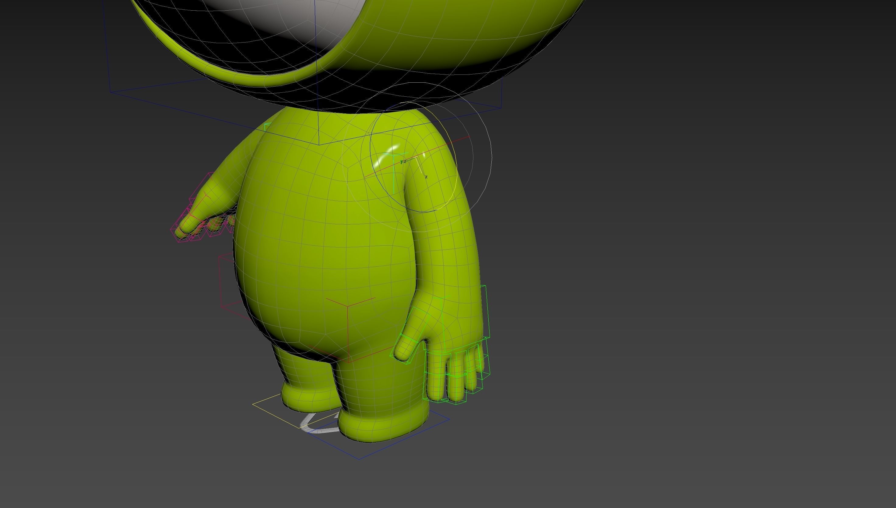 Character254 Rigged Mascot 3D model_22