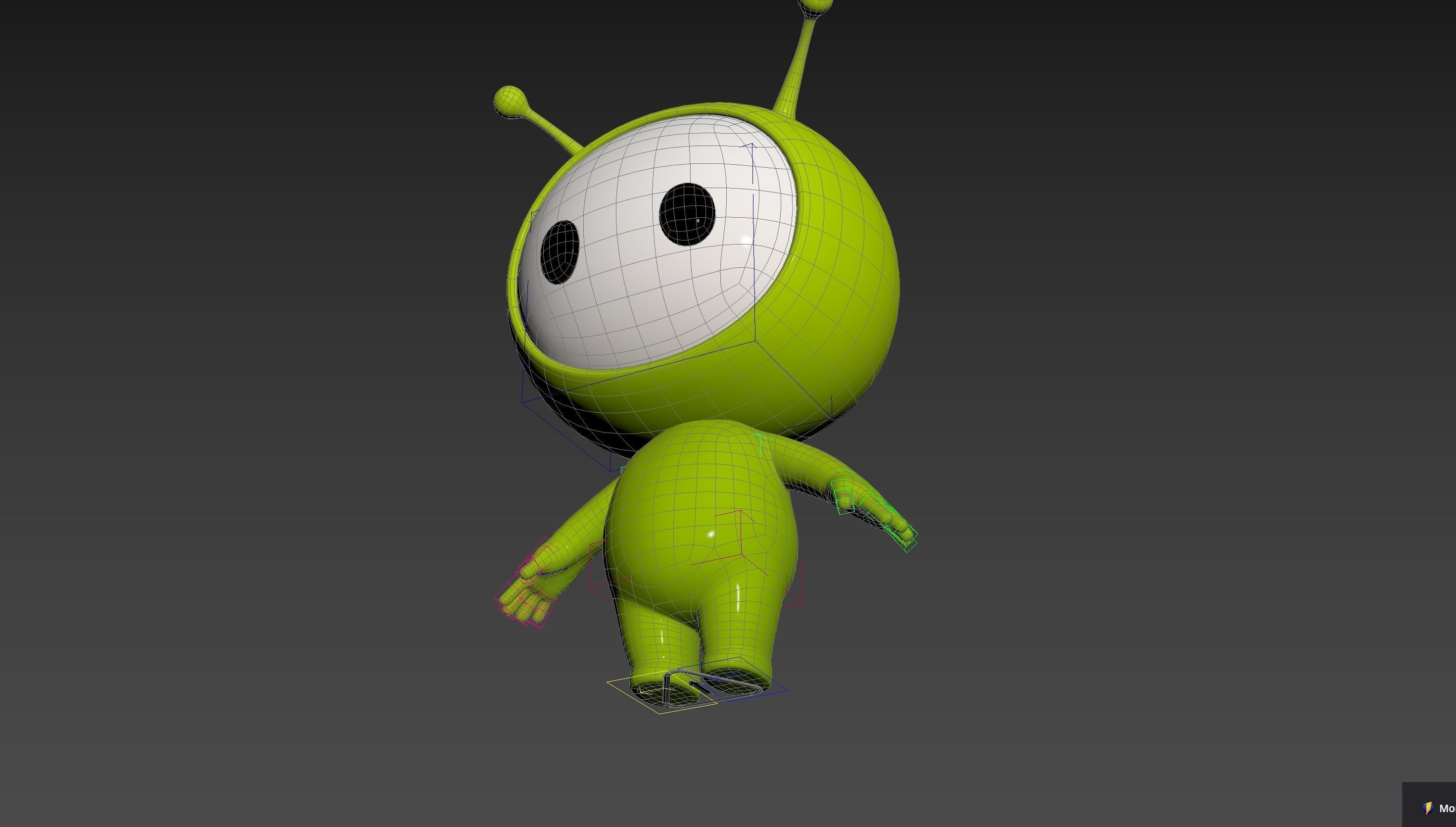 Character254 Rigged Mascot 3D model_36