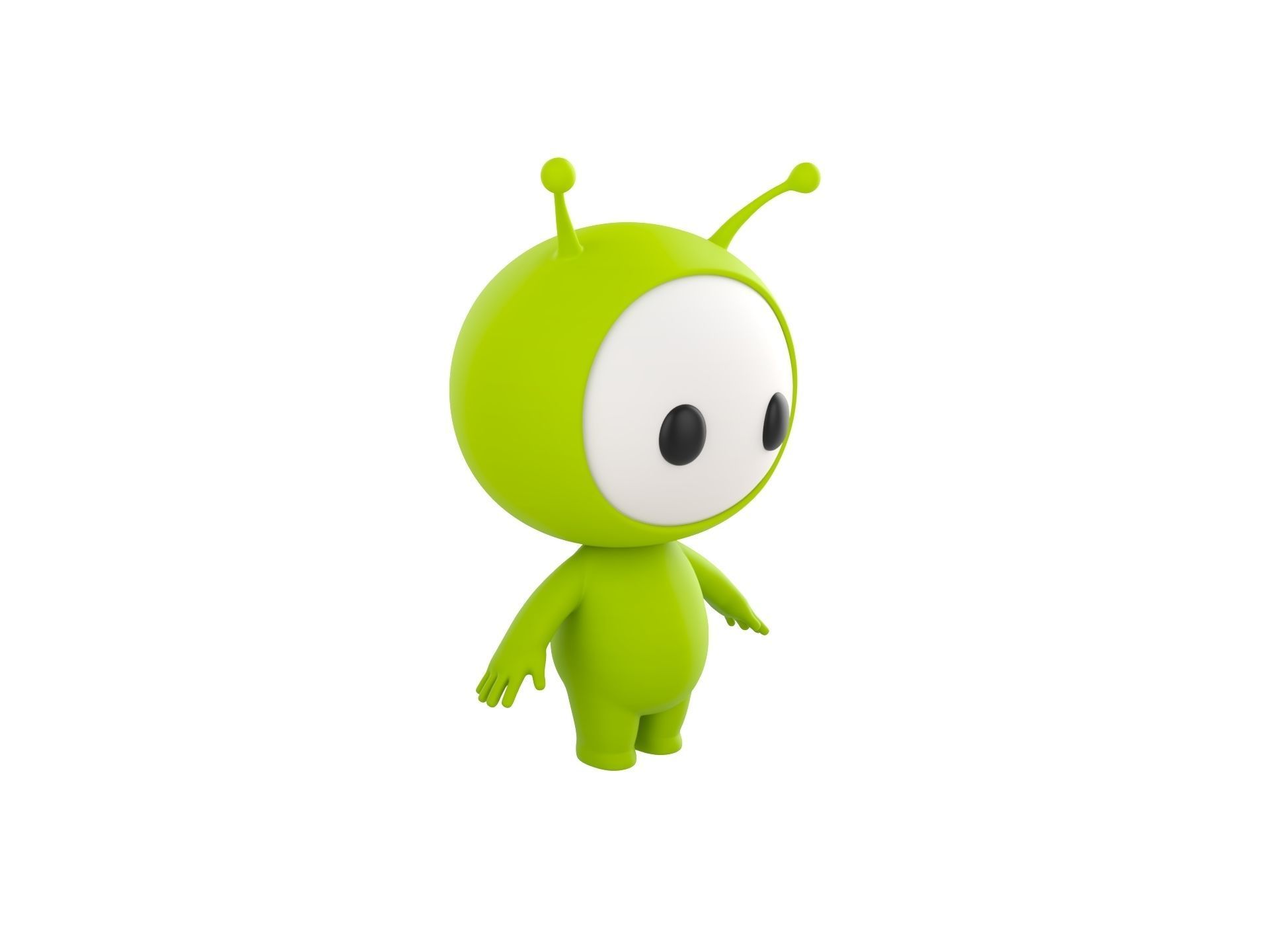 Character254 Rigged Mascot 3D model_8
