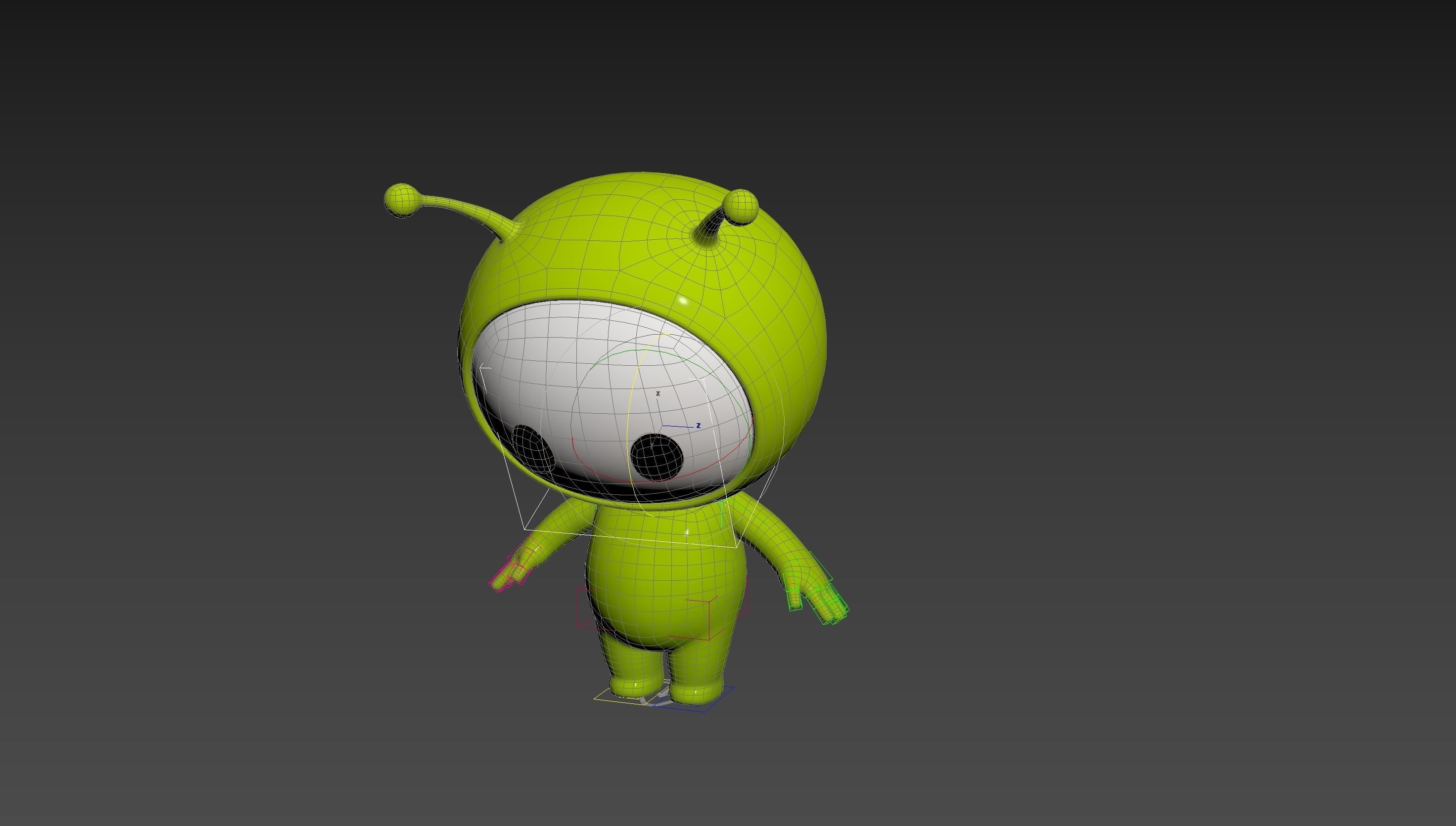 Character254 Rigged Mascot 3D model_21