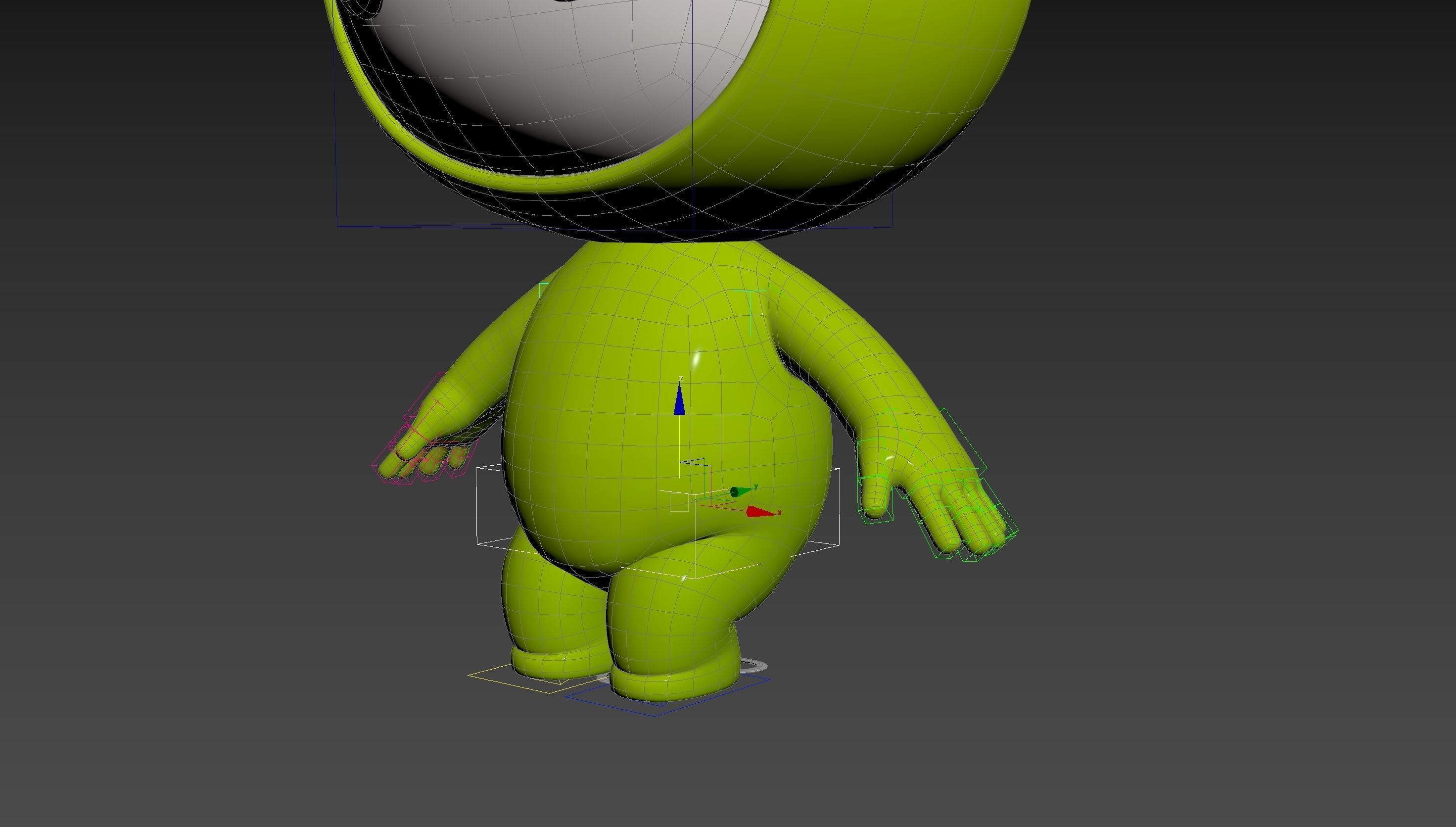 Character254 Rigged Mascot 3D model_27