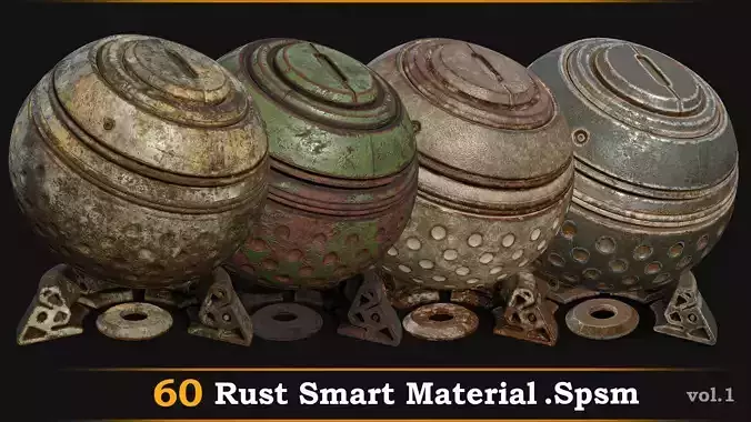 60 Rust smart material vol-01 Texture
