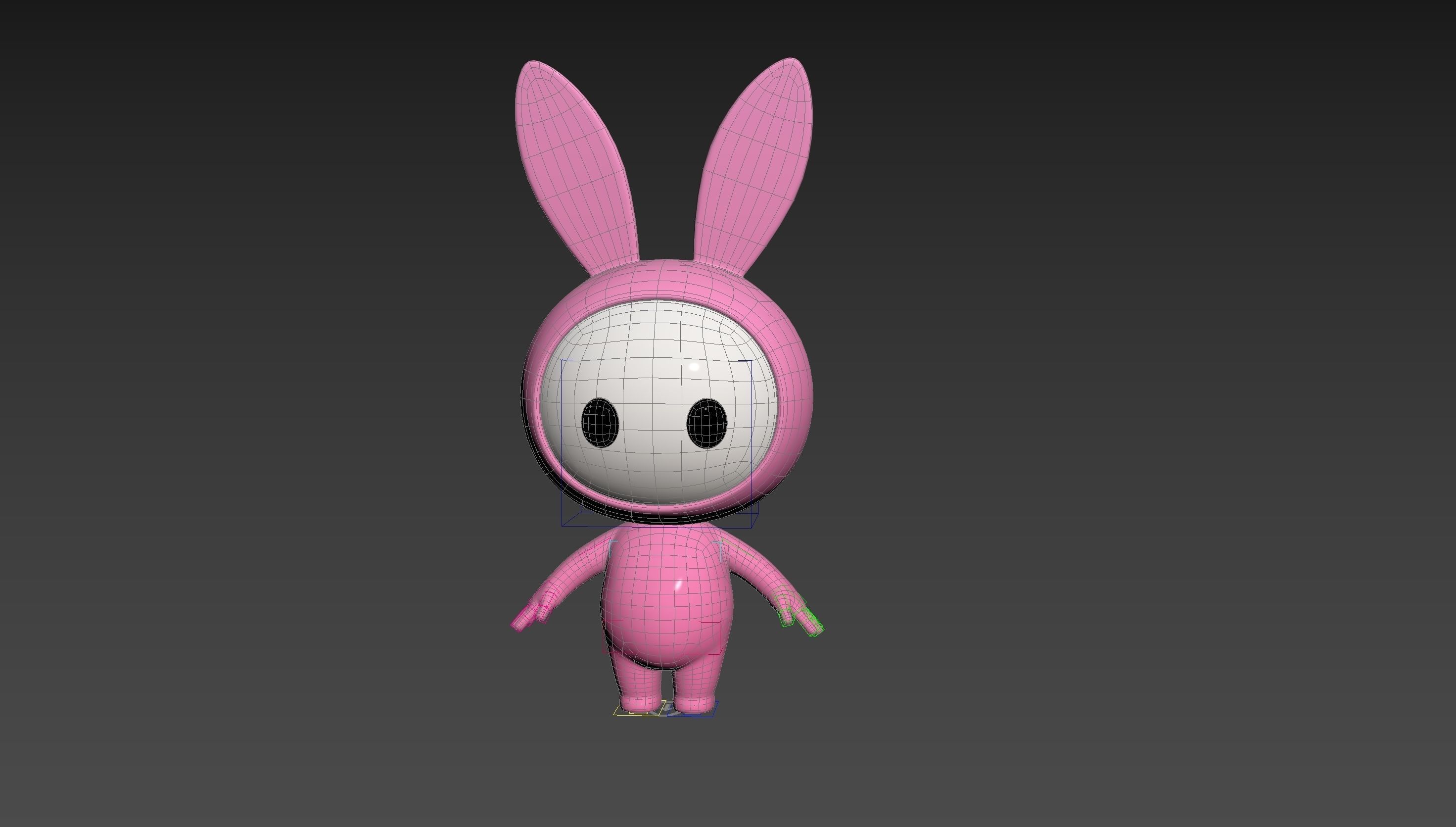 Character255 Rigged Mascot 3D model_28