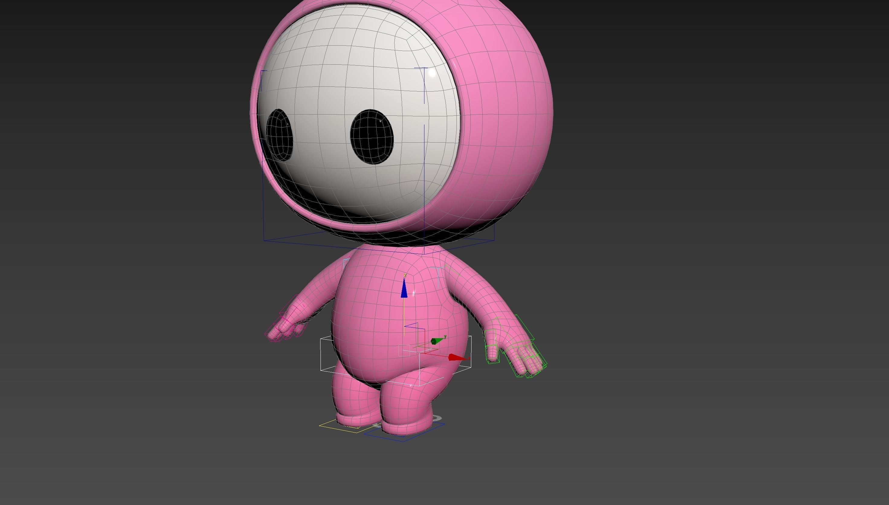 Character255 Rigged Mascot 3D model_27