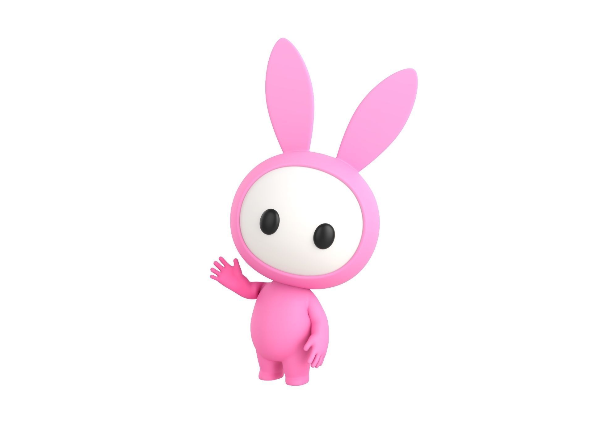 Character255 Rigged Mascot 3D model_5