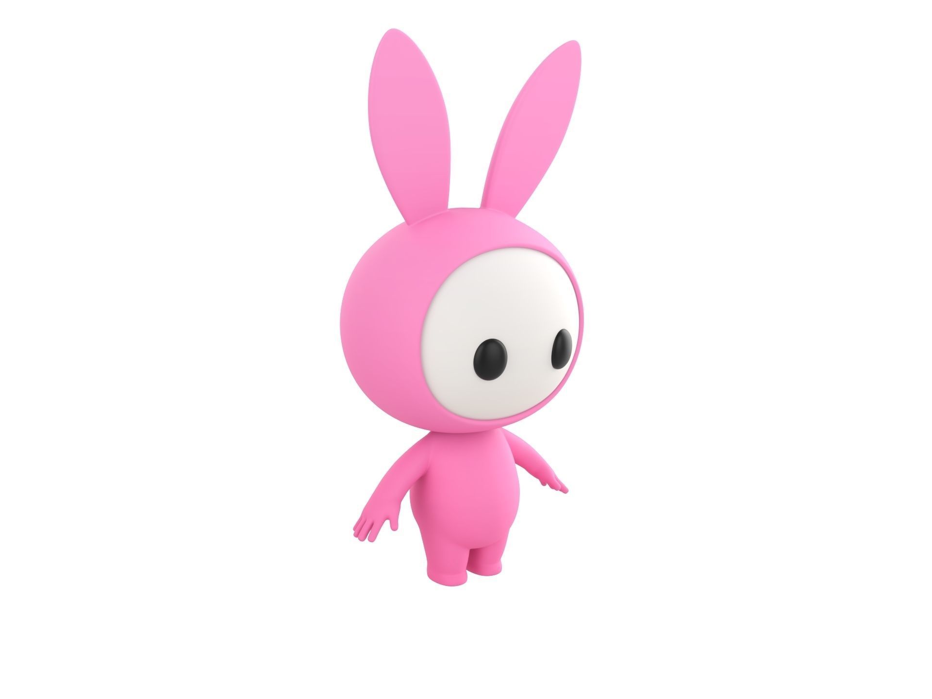 Character255 Rigged Mascot 3D model_8