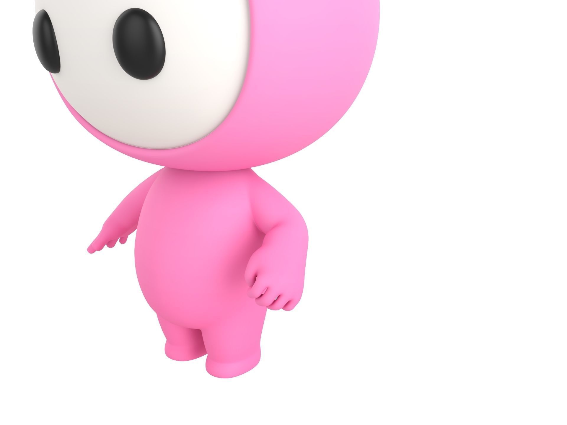 Character255 Rigged Mascot 3D model_3
