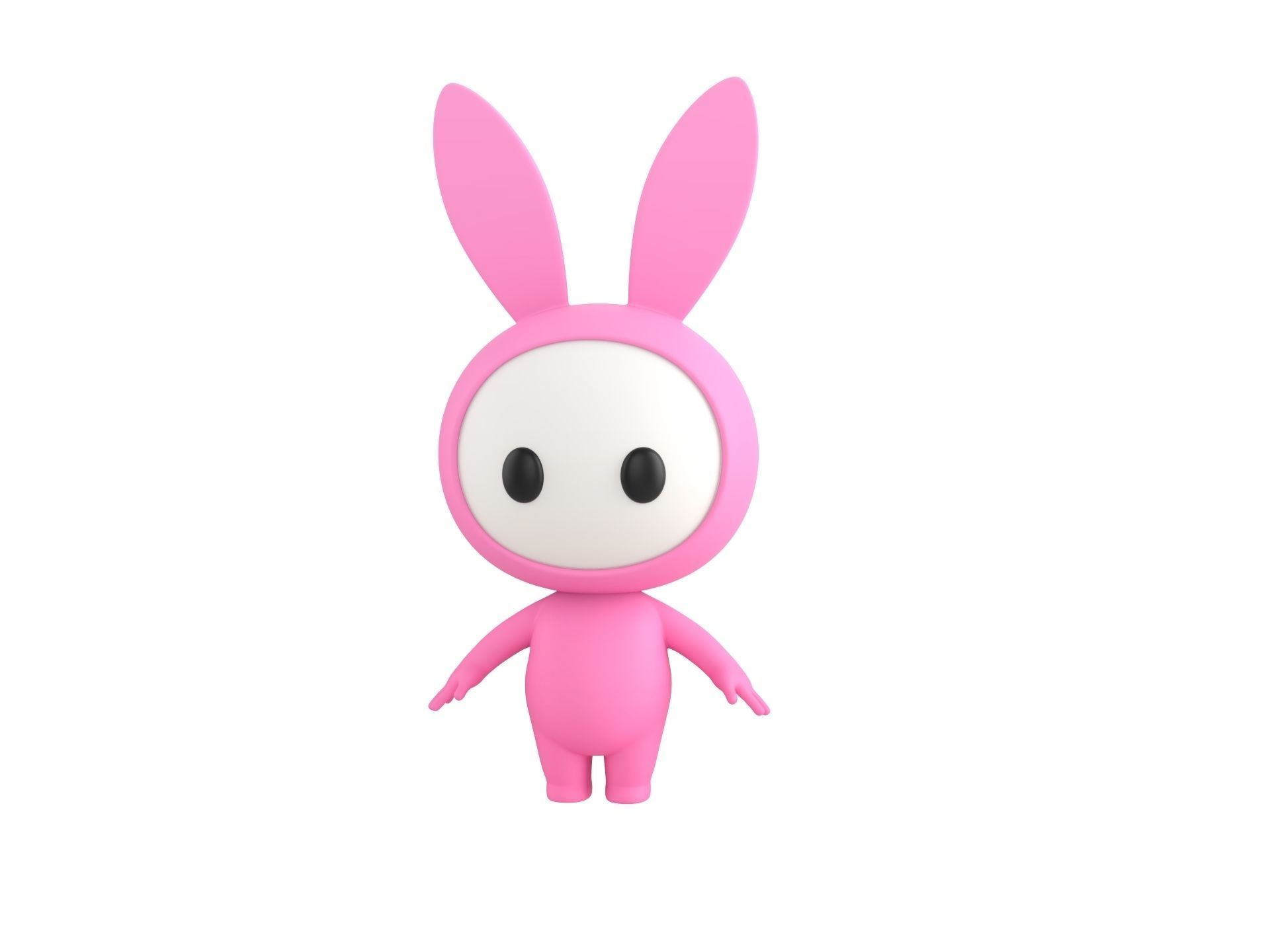 Character255 Rigged Mascot 3D model_7