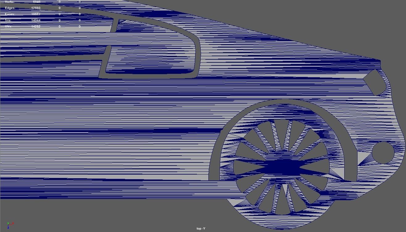 Audi R8 Key Ring Chain 3D print model_10