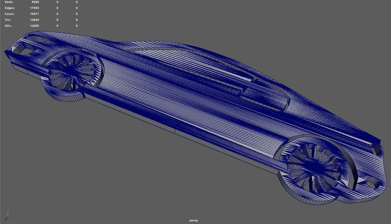 Audi R8 Key Ring Chain 3D print model_12