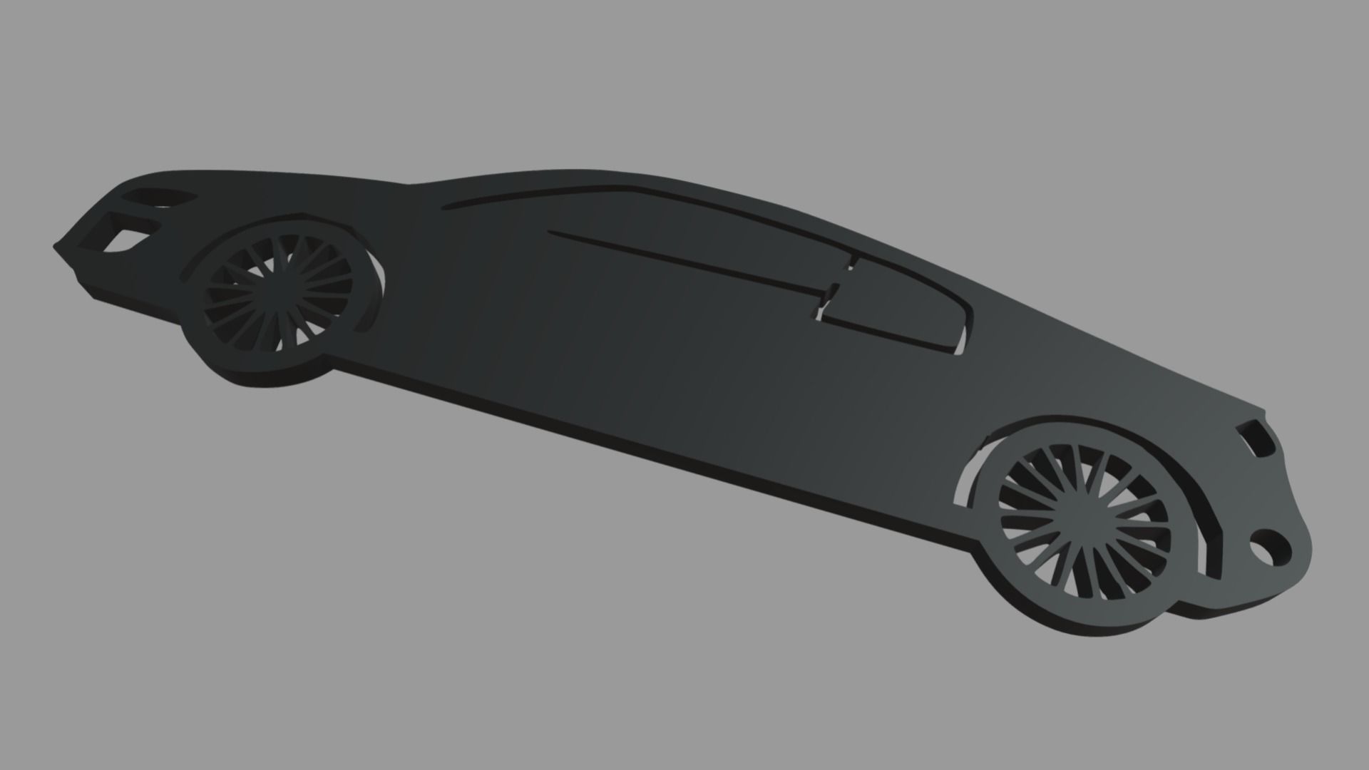 Audi R8 Key Ring Chain 3D print model_6