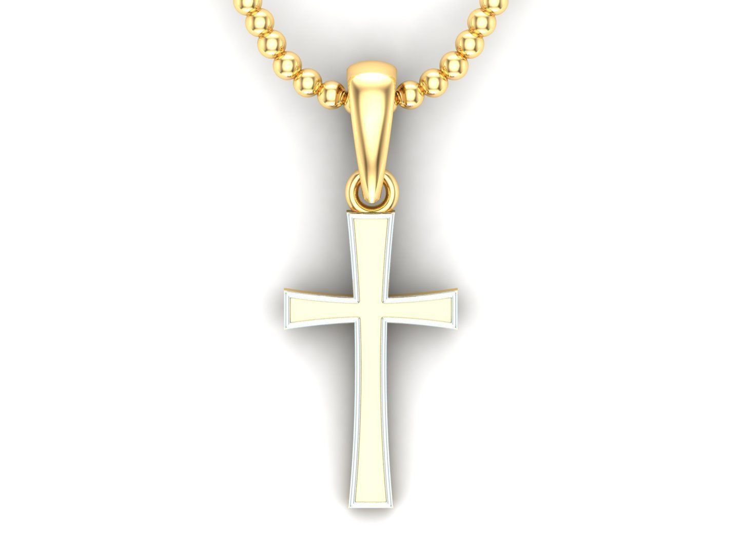 Cross Pendant Jesus Christ CP 7 3D model_3