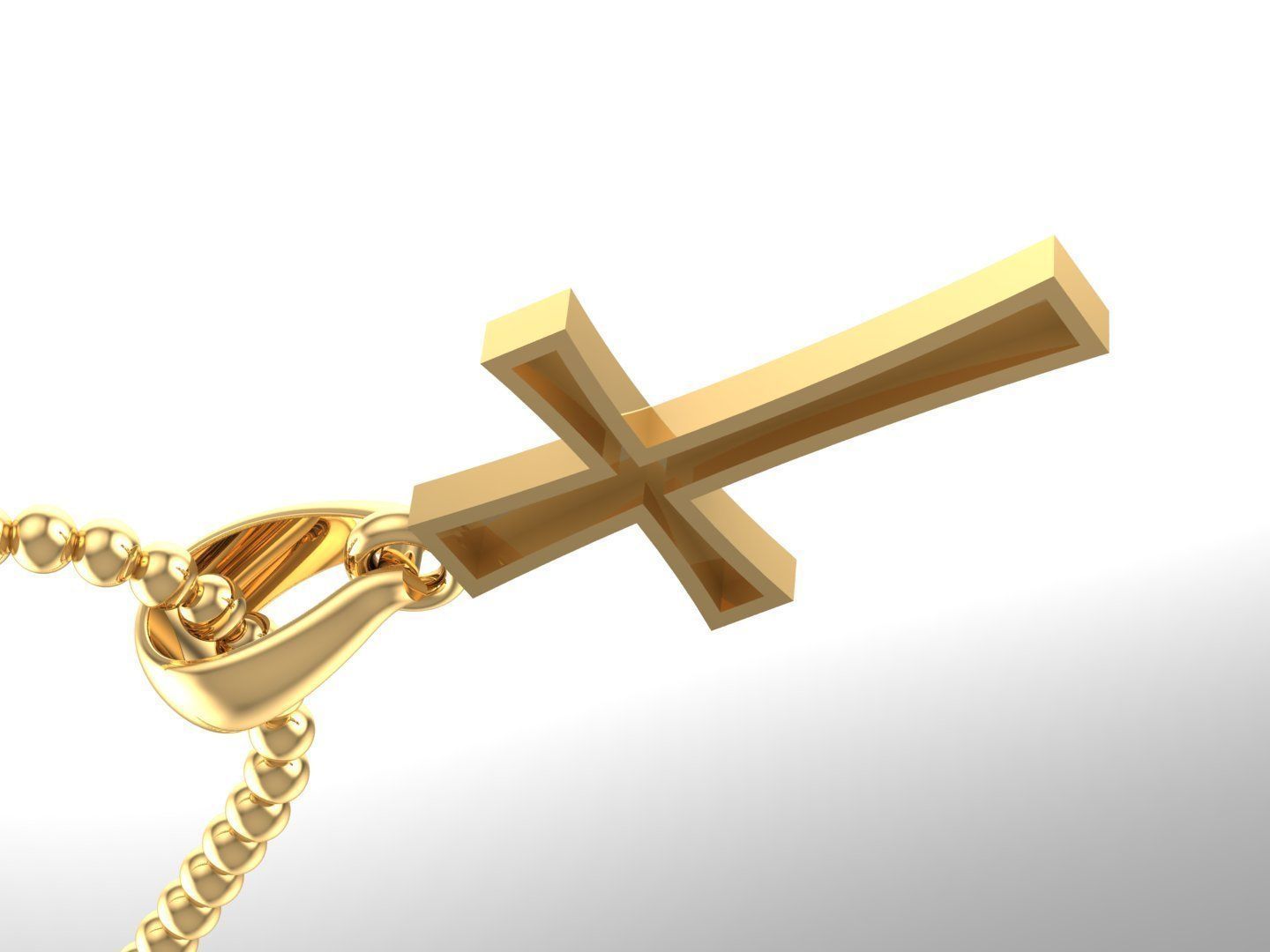 Cross Pendant Jesus Christ CP 7 3D model_4