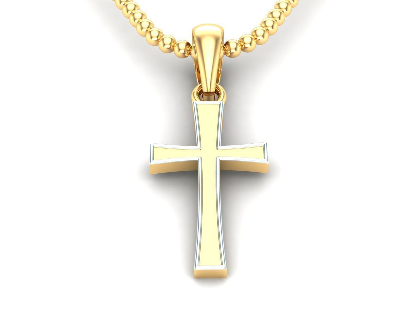 Cross Pendant Jesus Christ CP 7 3D model_1