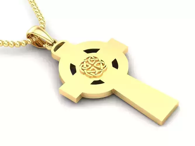 Cross Pendant Jesus Christ CP 15 3D model