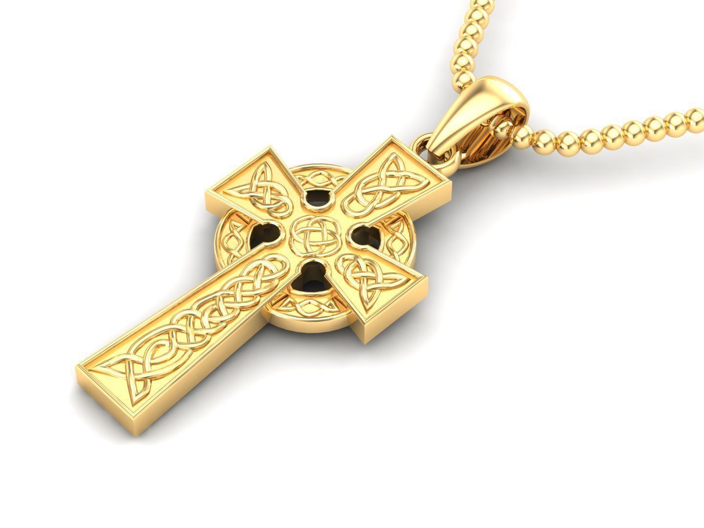 Cross Pendant Jesus Christ CP 14 3D model_2