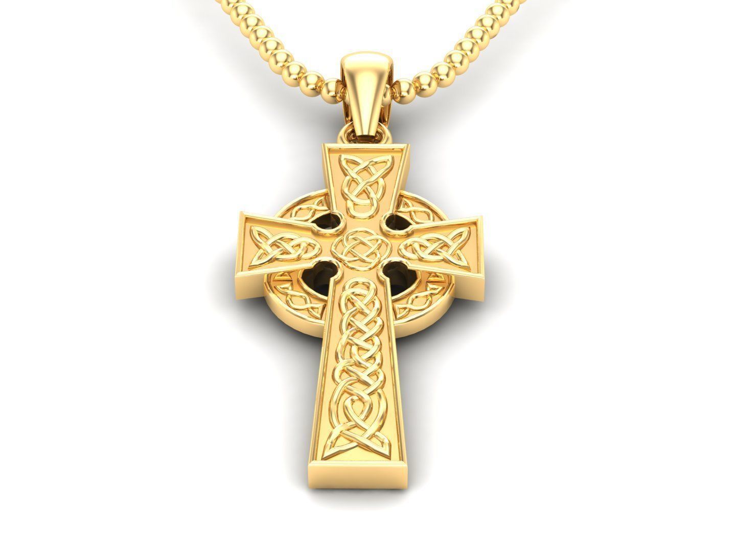 Cross Pendant Jesus Christ CP 14 3D model_1