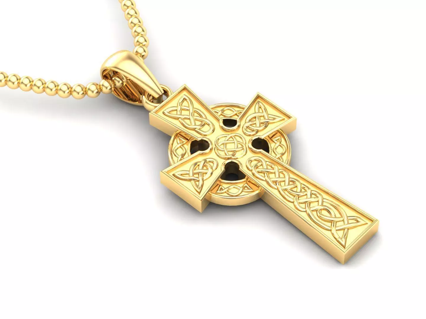 Cross Pendant Jesus Christ CP 14 3D model_0