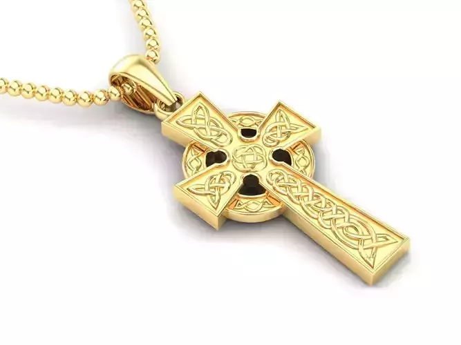 Cross Pendant Jesus Christ CP 14 3D model