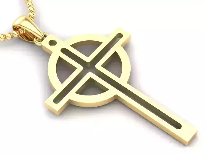 Cross Pendant Jesus Christ CP 12 3D model