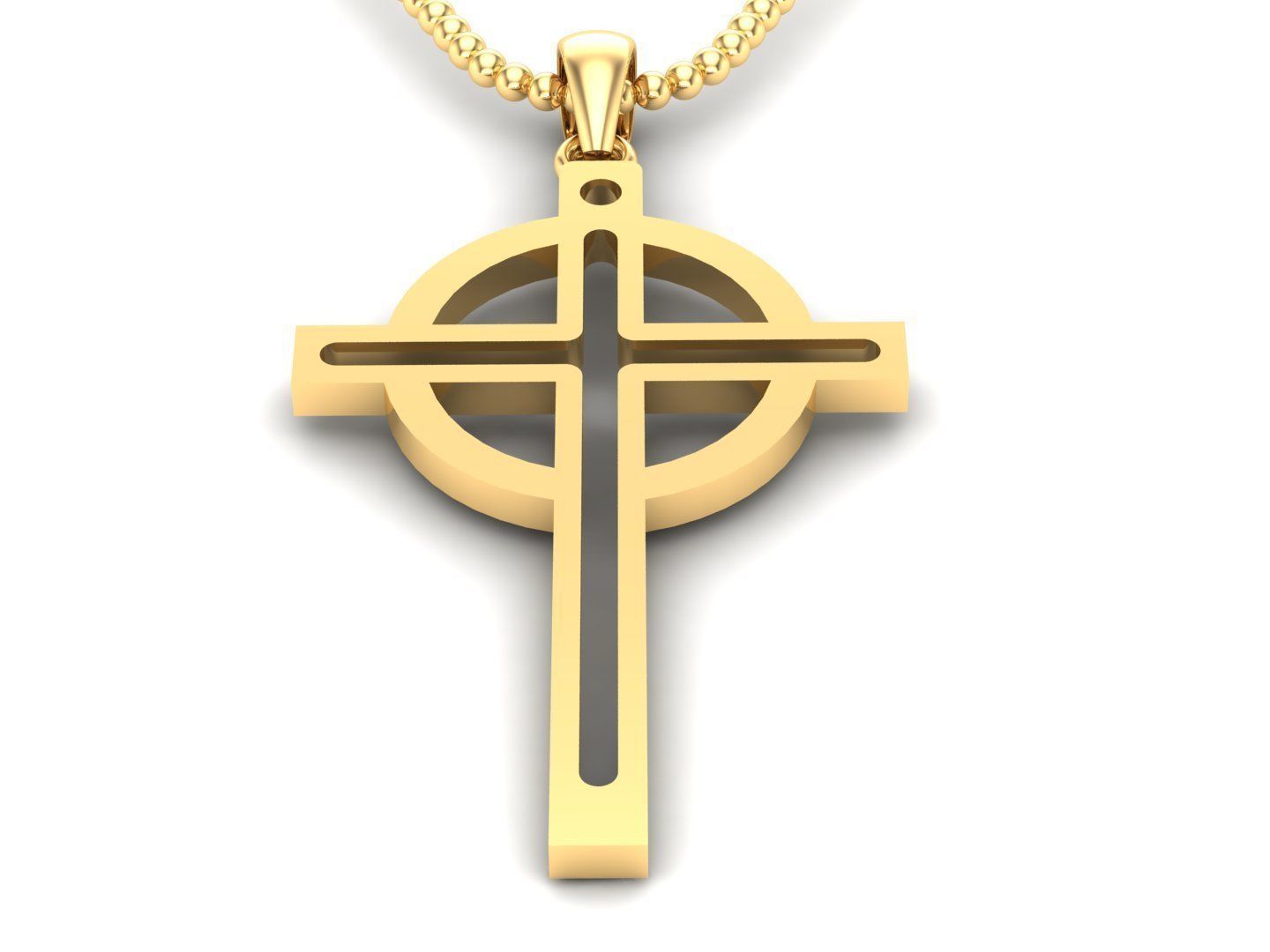 Cross Pendant Jesus Christ CP 12 3D model_1