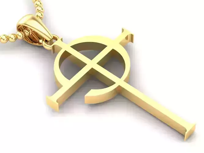 Cross Pendant Jesus Christ CP 11 3D model