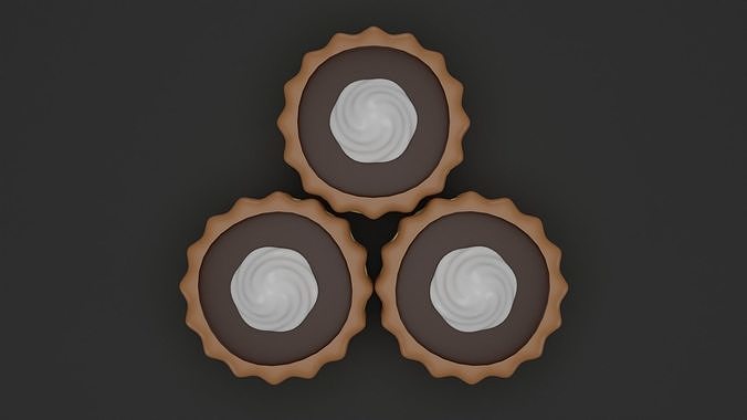 Cream cake 3D model 3D model 3