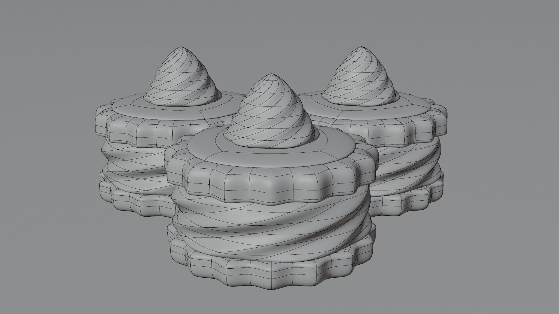 Cream cake 3D model 3D model_11