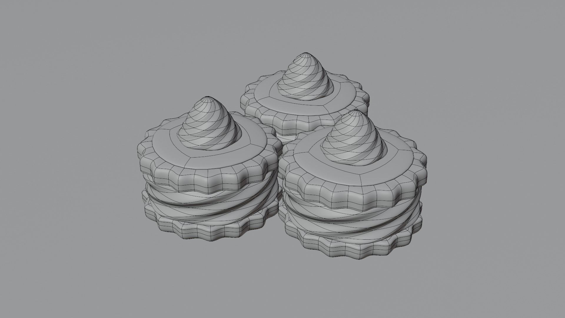 Cream cake 3D model 3D model_16