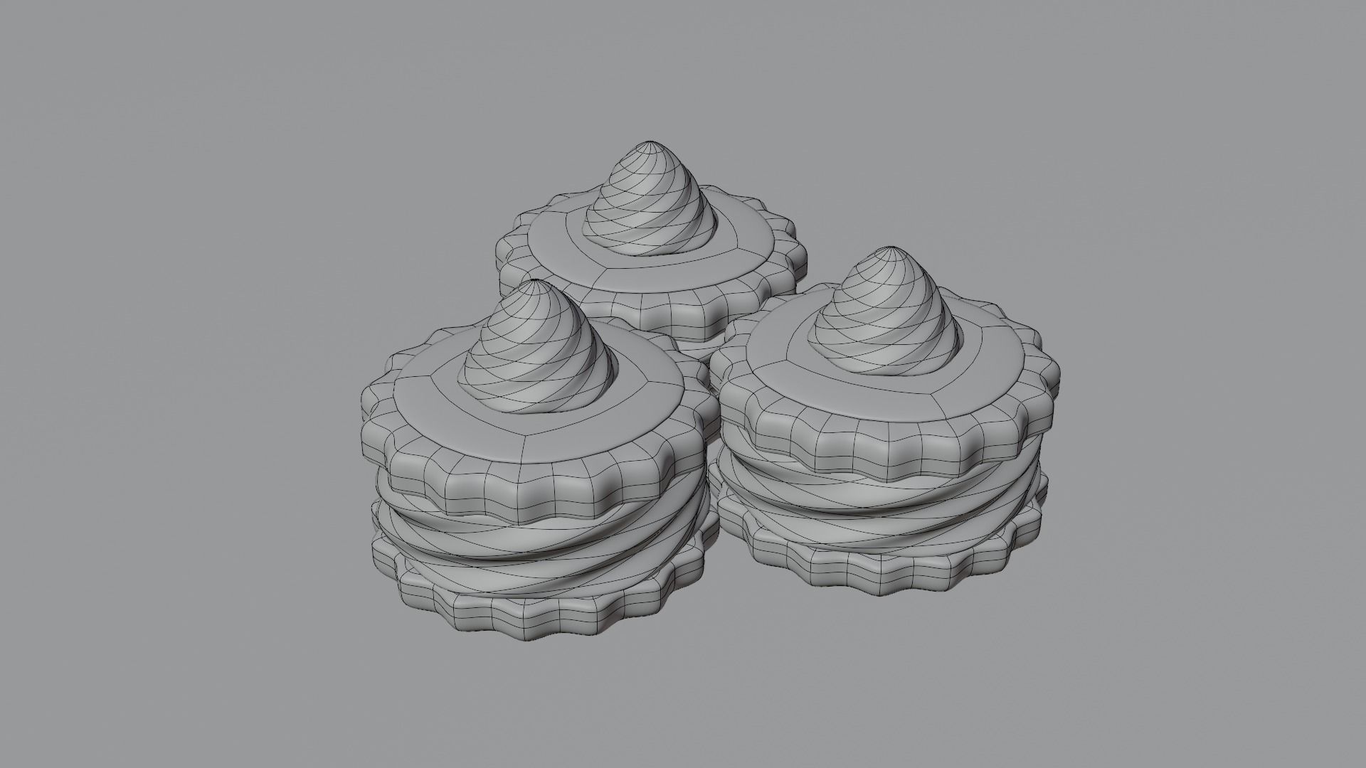 Cream cake 3D model 3D model_17