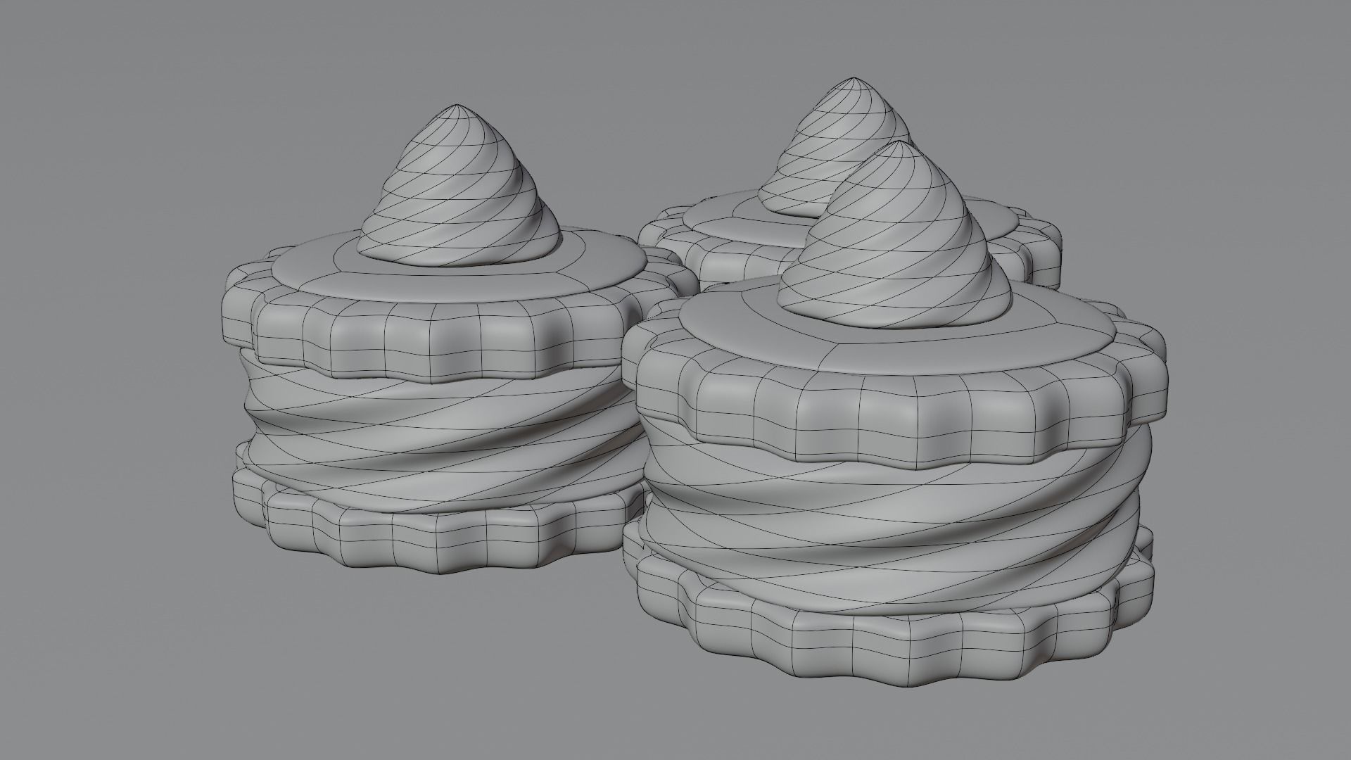 Cream cake 3D model 3D model_14