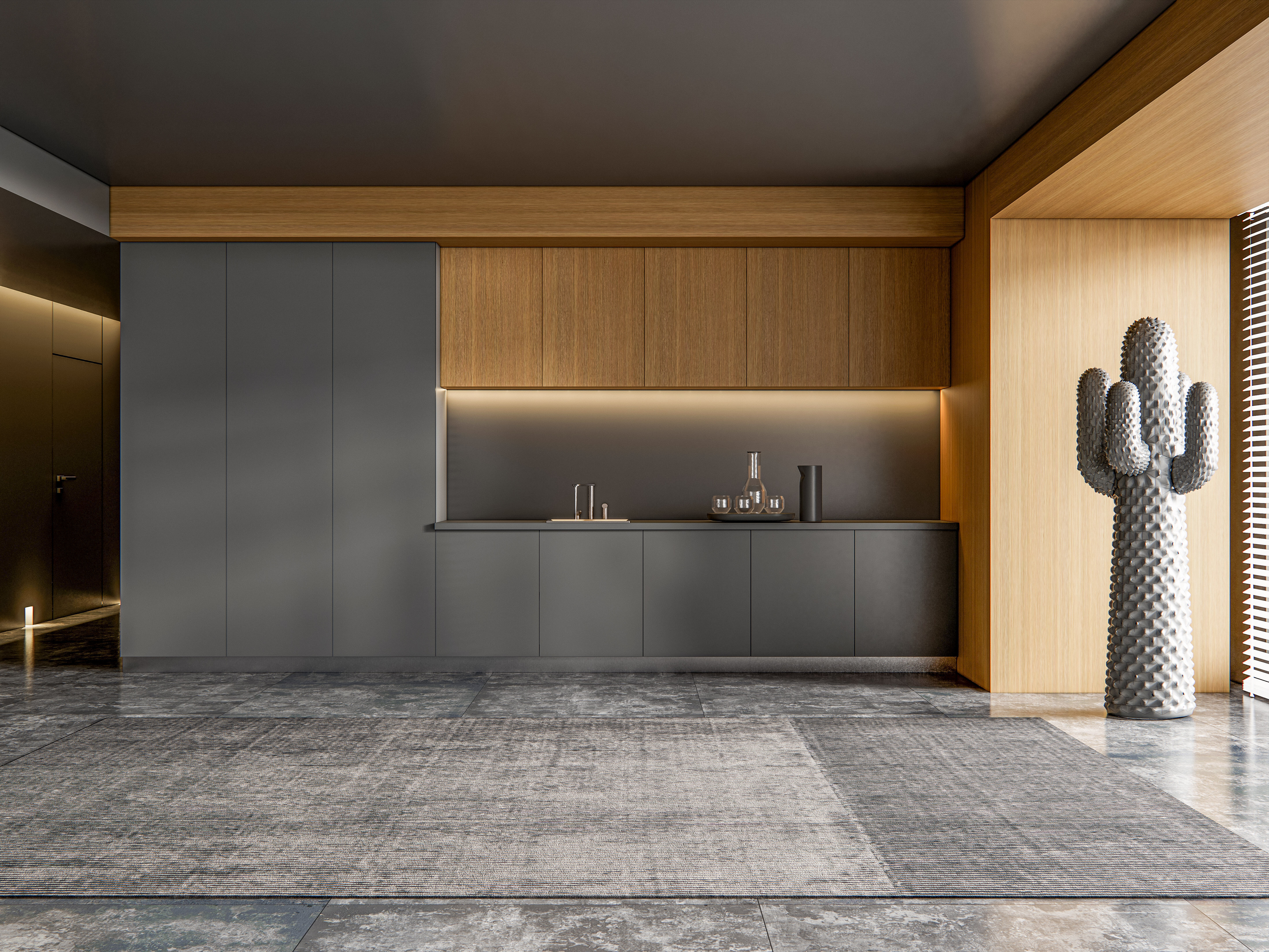 Kitchen fully parametric  Resizable manufacturable  0030 3D model_5