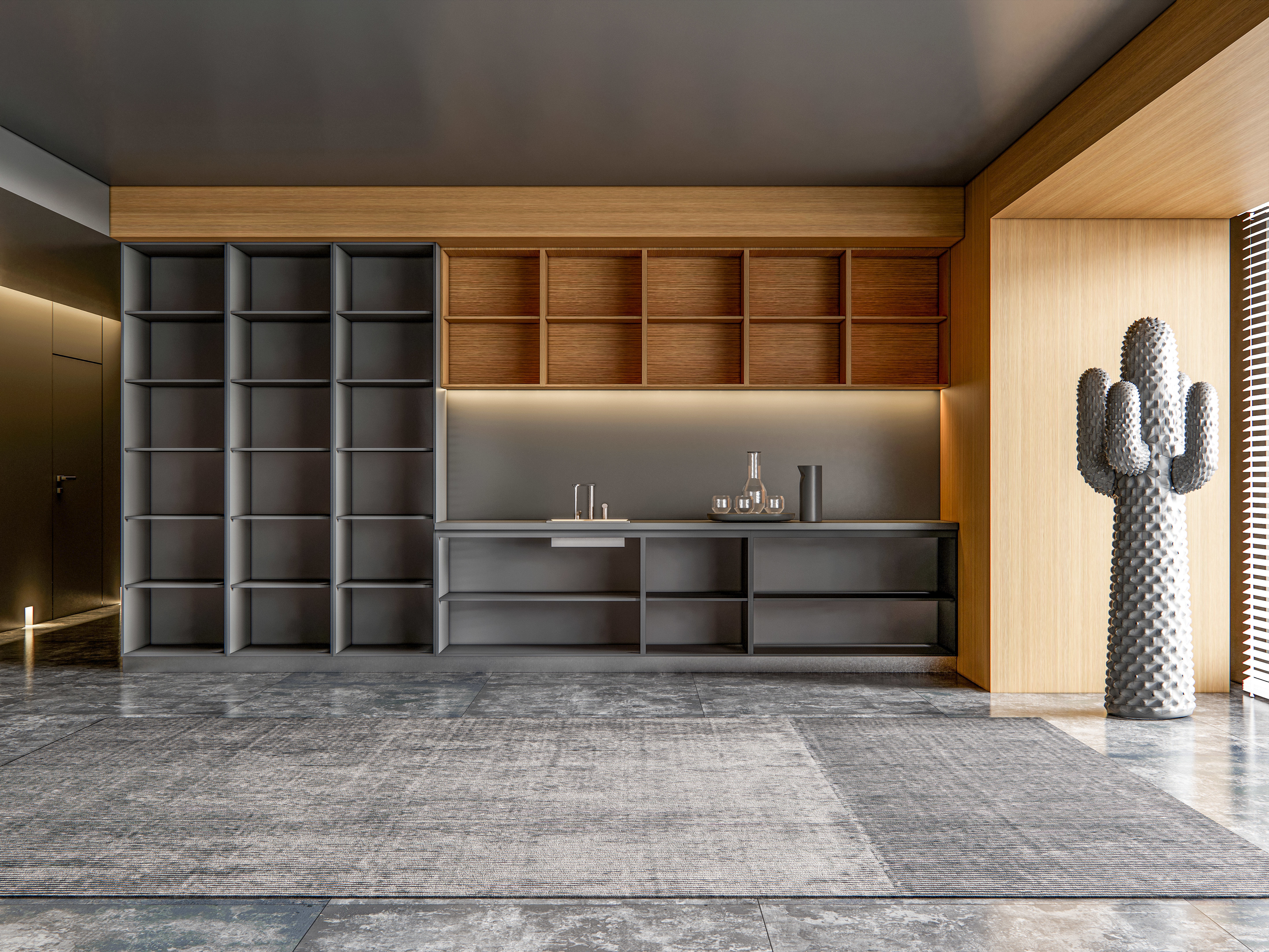 Kitchen fully parametric  Resizable manufacturable  0030 3D model_6