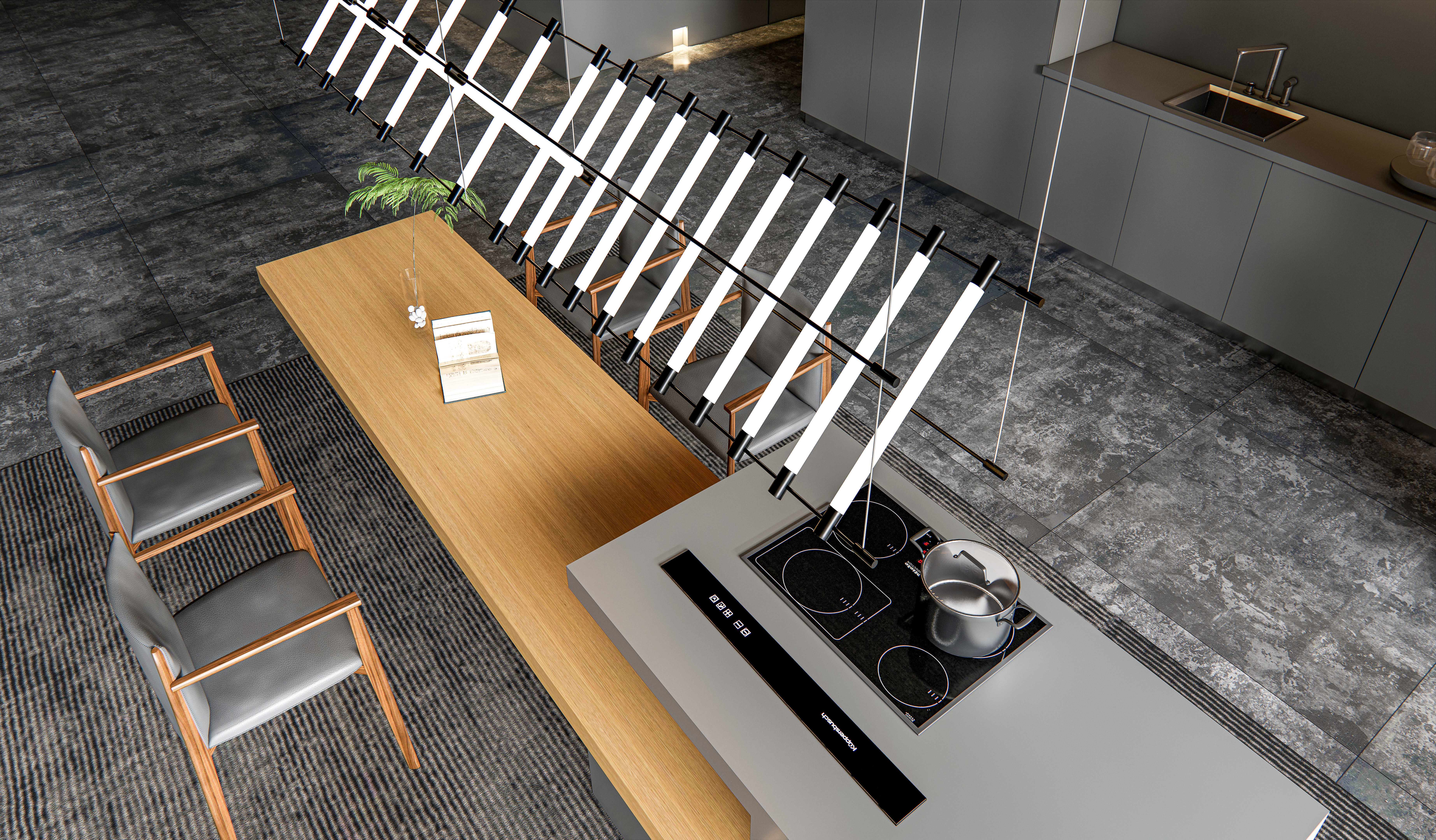 Kitchen fully parametric  Resizable manufacturable  0030 3D model_10