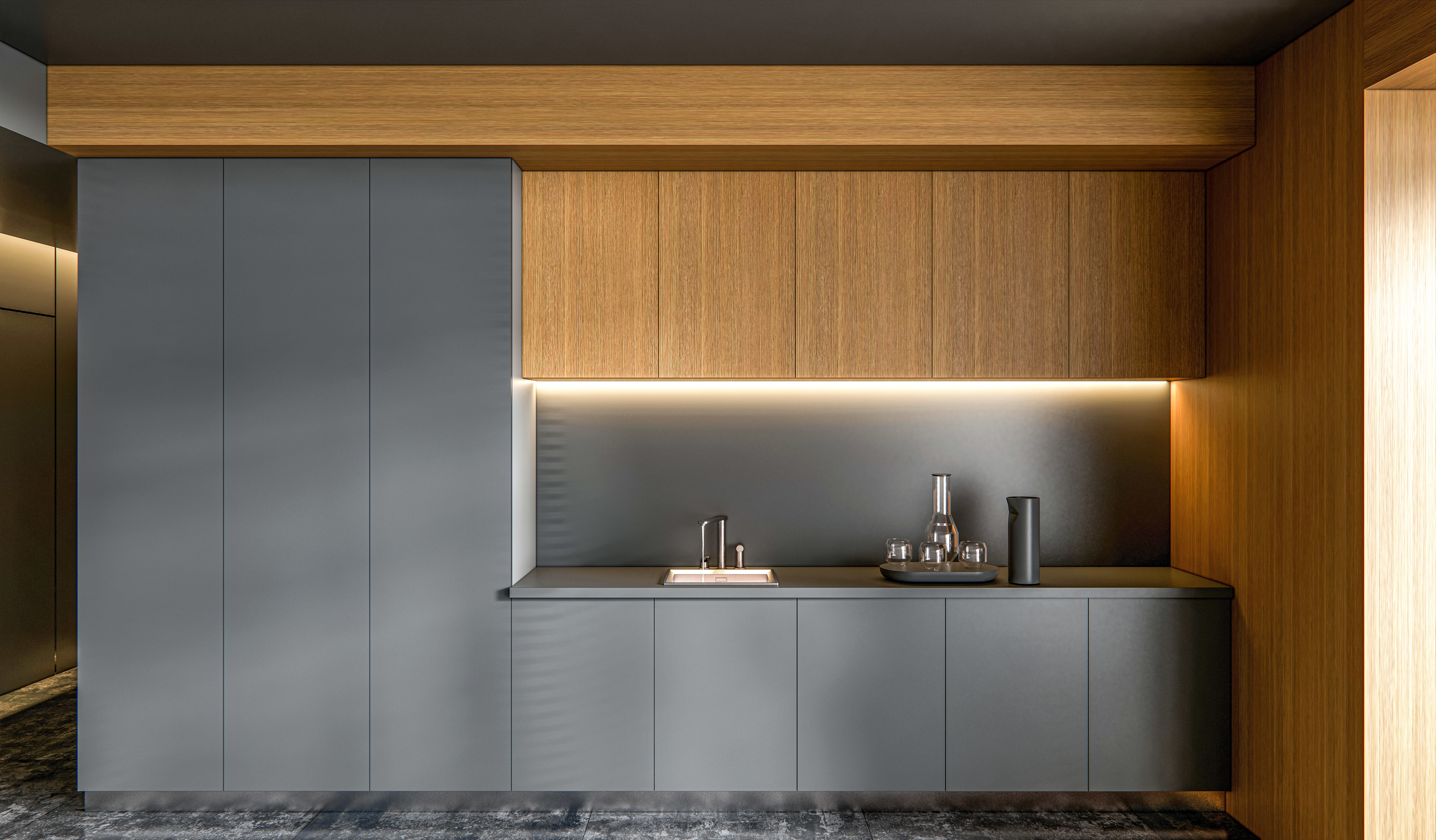 Kitchen fully parametric  Resizable manufacturable  0030 3D model_12