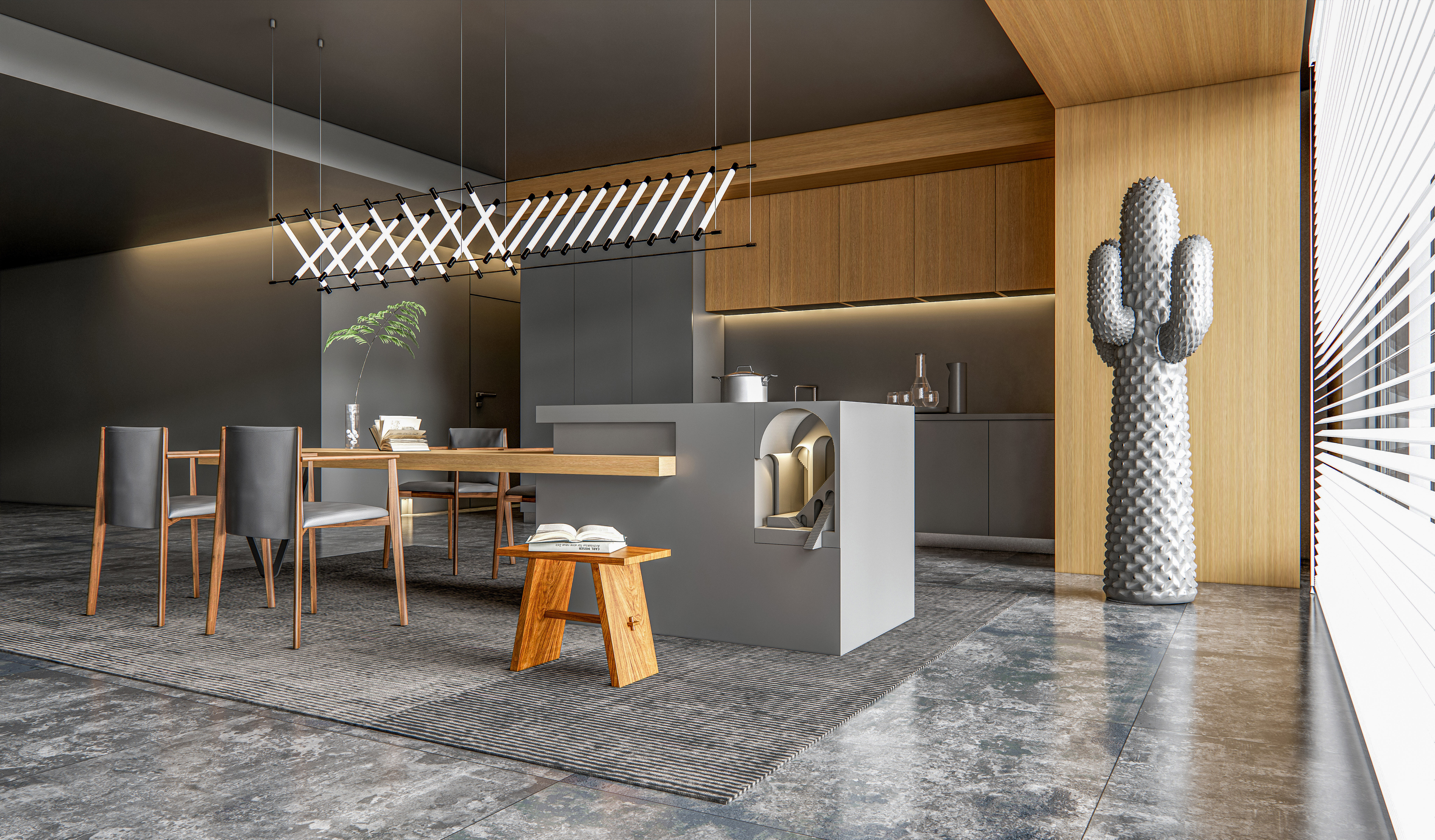 Kitchen fully parametric  Resizable manufacturable  0030 3D model_4