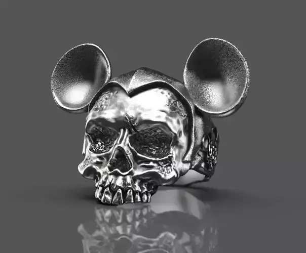Mickey Mouse head ring 3d model for 3d printing 3D print model