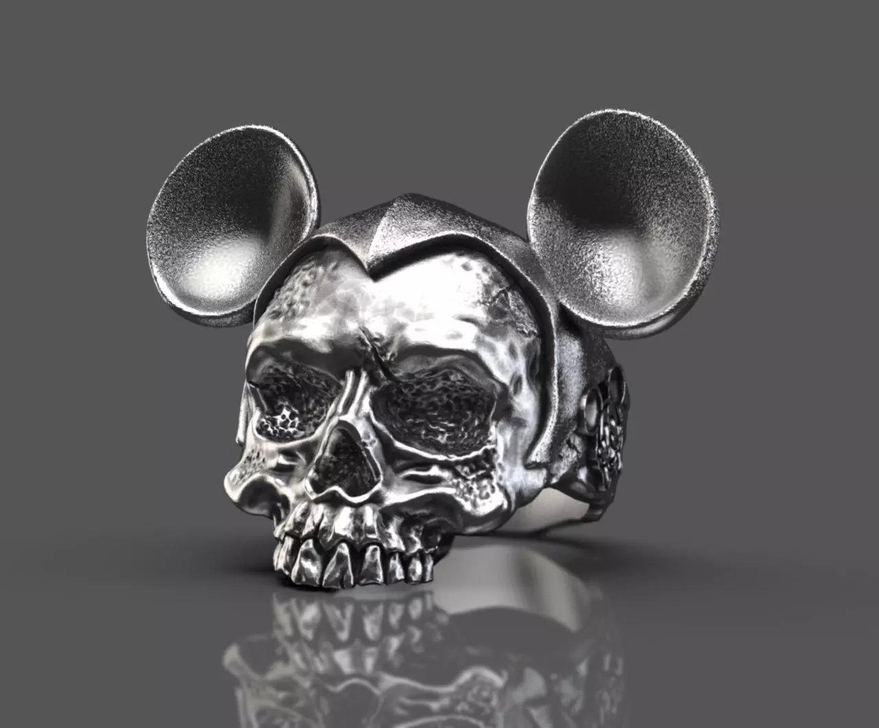 Mickey Mouse head ring 3d model for 3d printing 3D print model 3D print model