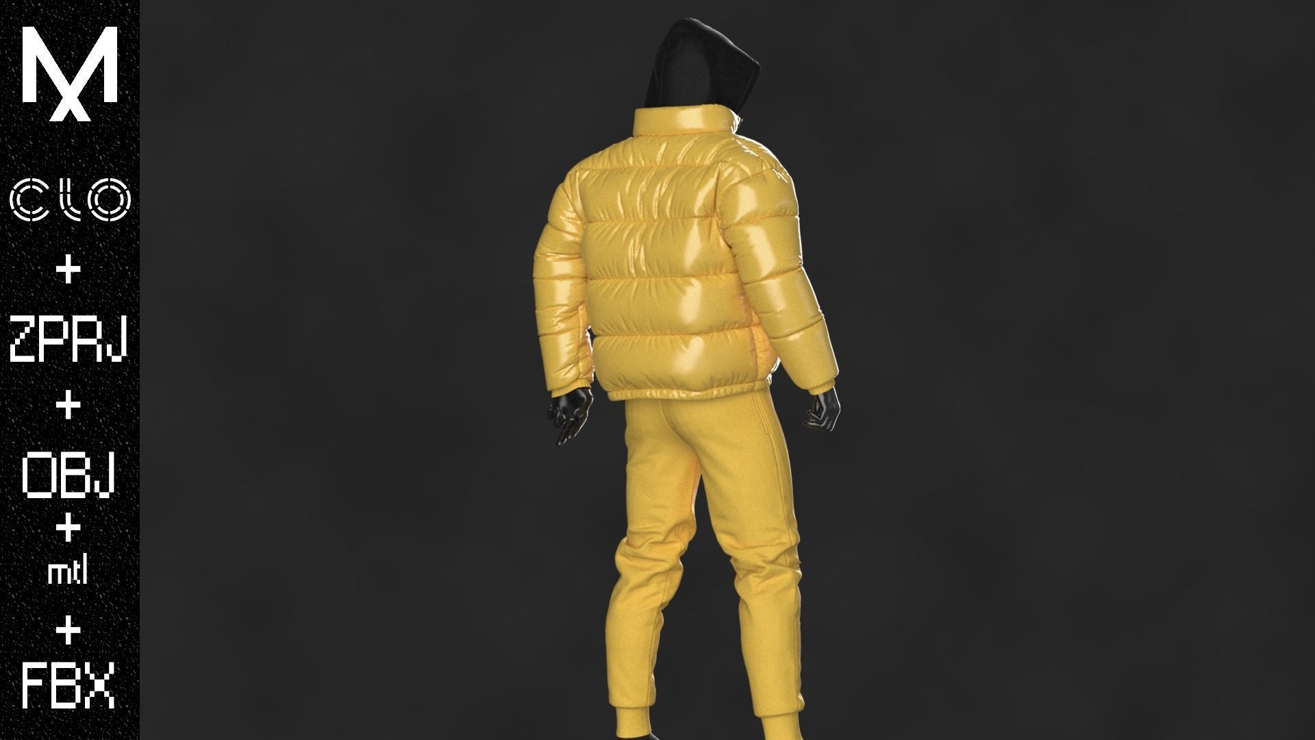 Nocta Outfit Male OBJ mtl FBX ZPRJ 3D model_7