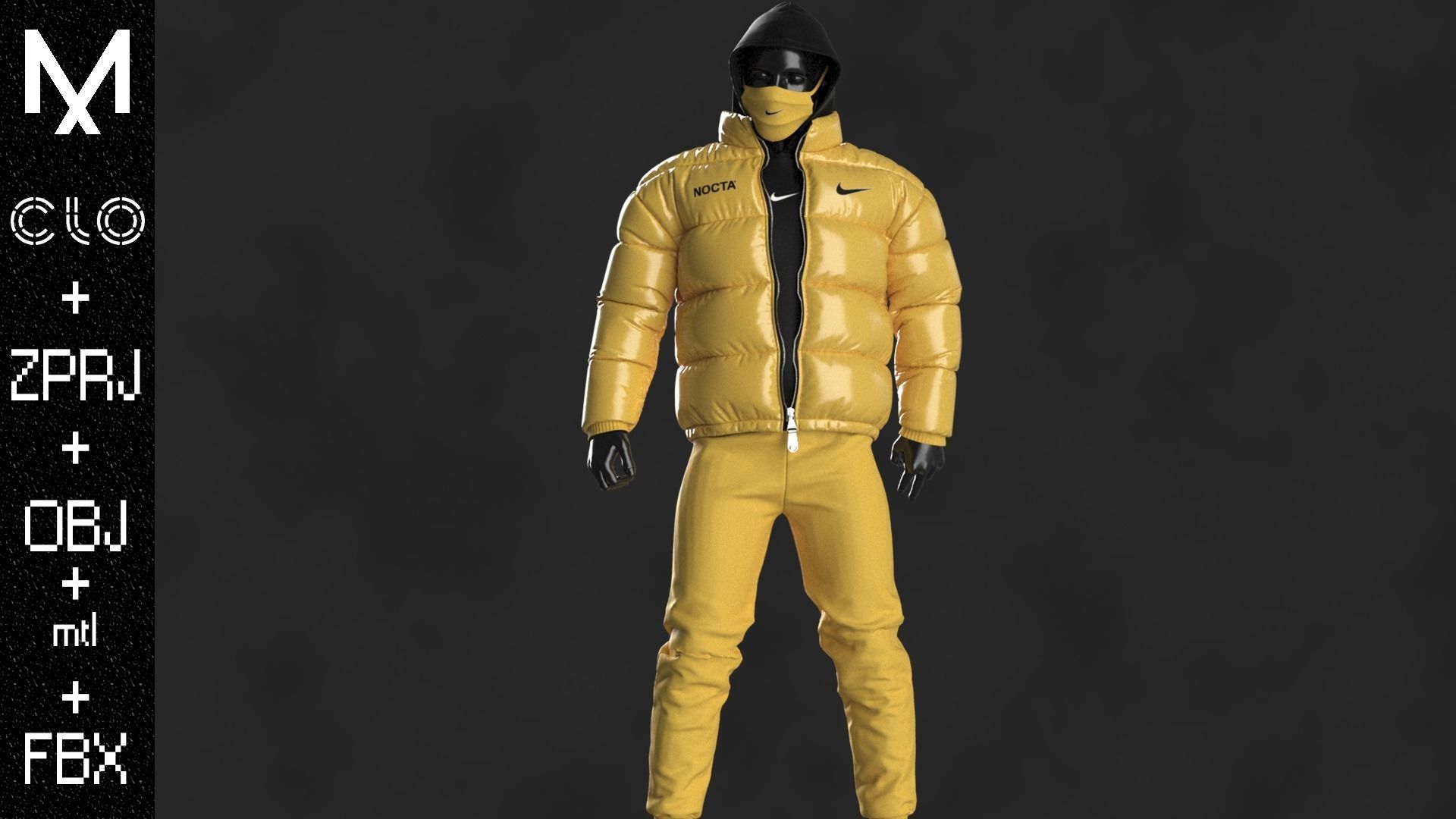 Nocta Outfit Male OBJ mtl FBX ZPRJ 3D model_2