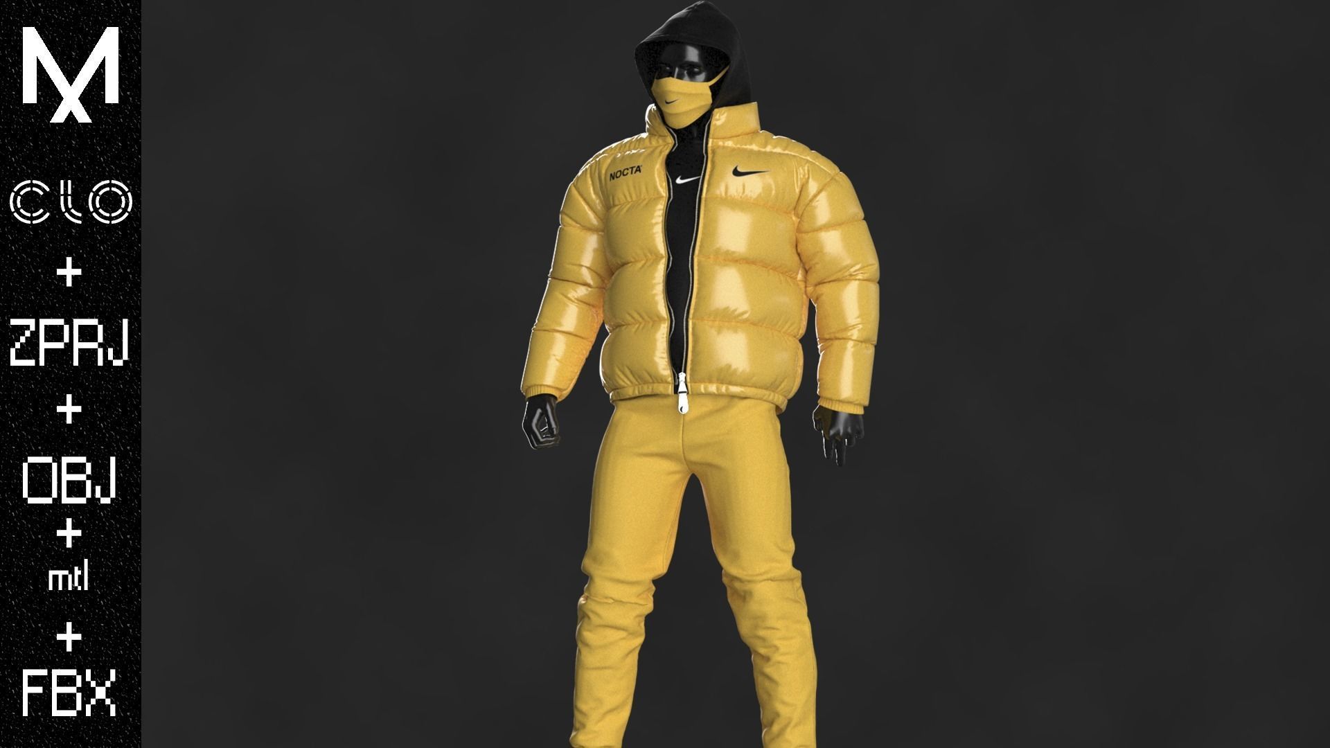 Nocta Outfit Male OBJ mtl FBX ZPRJ 3D model_4