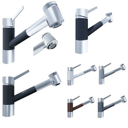 Pull-out kitchen faucets 3D model