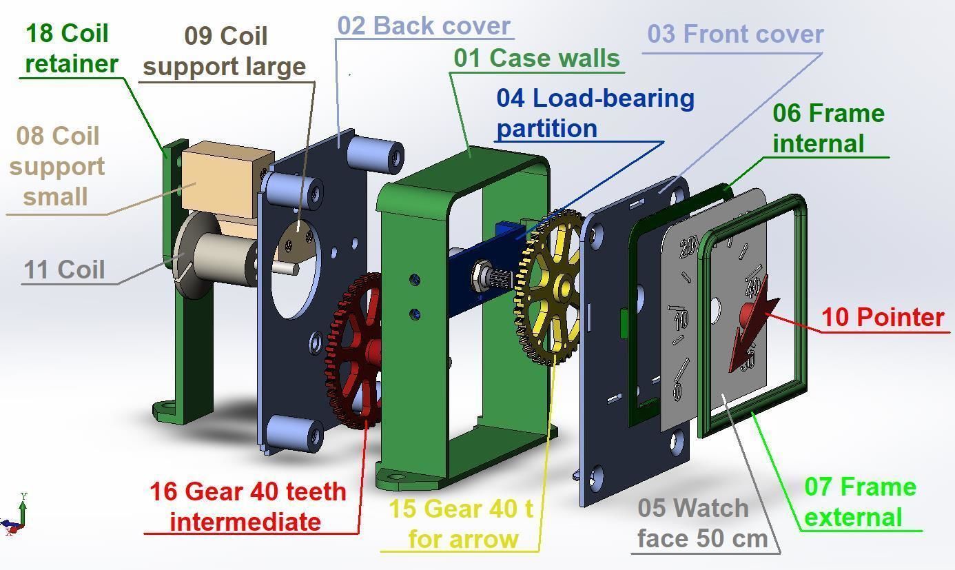 Liquid level indicator 3D print model_7