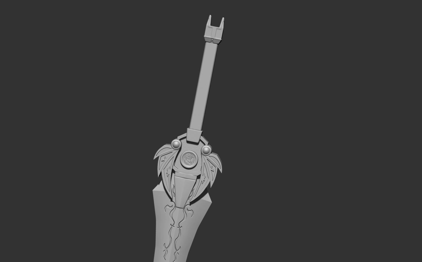 Power rangers Legacy Red Ranger Sword  3D print model_11