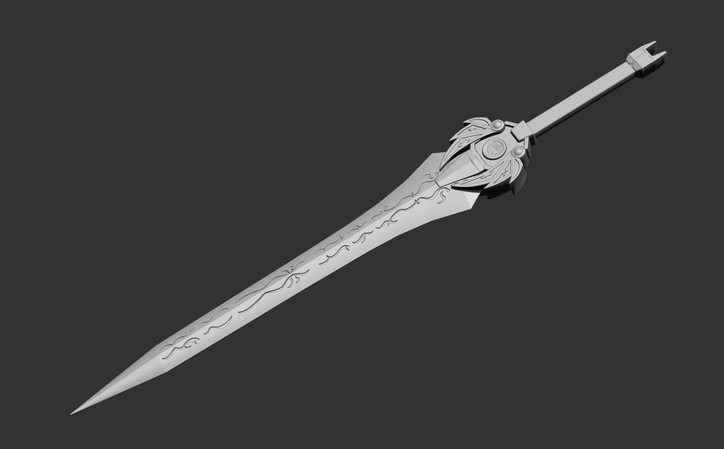 Power rangers Legacy Red Ranger Sword  3D print model_9