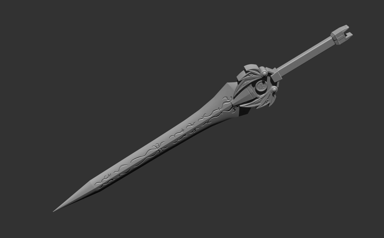 Power rangers Legacy Red Ranger Sword  3D print model_6