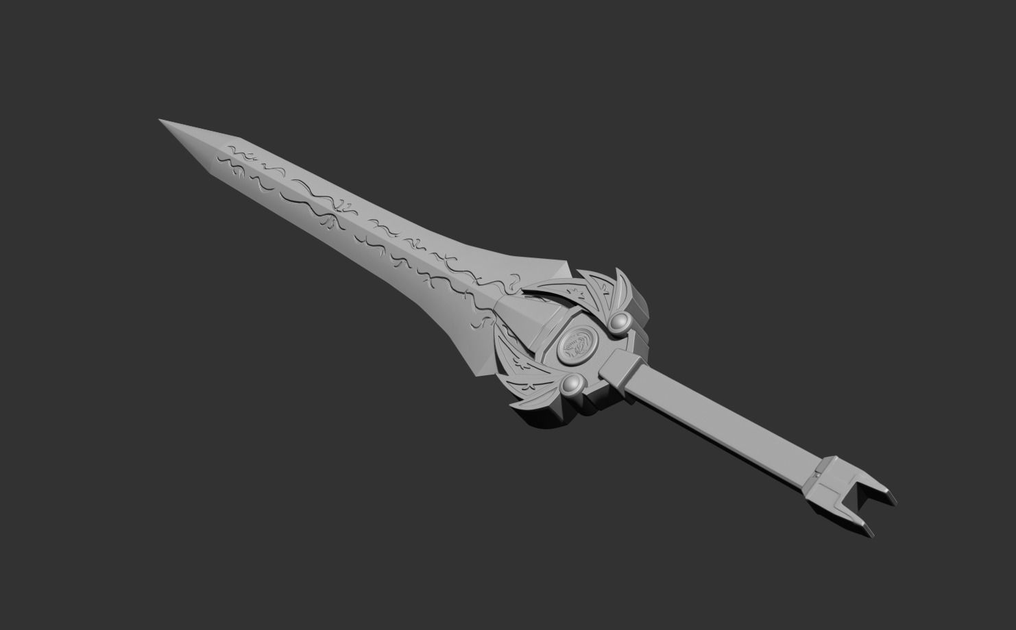 Power rangers Legacy Red Ranger Sword  3D print model_5
