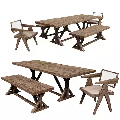 Wooden dining room set