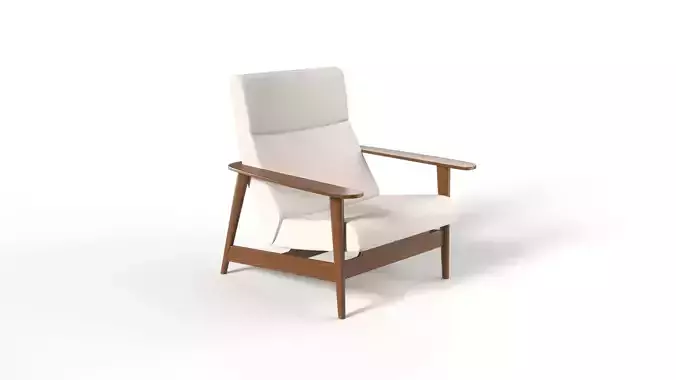 Midcentury High Back Chair - West Elm